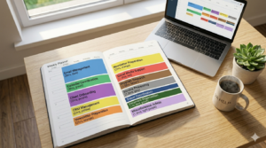 20 hours virtual assistant support monthly breakdown showing task allocation and time management